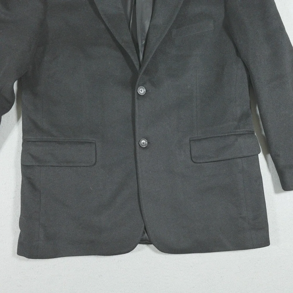 Pronto Uomo Couture Blazer Men 42 Regular Fit Black 100% Cashmere Quiet‎ Luxury